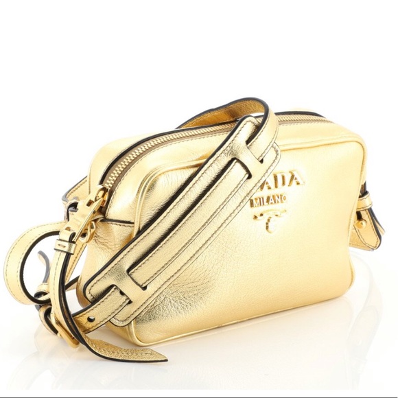 PRADA Zip Crossbody Bag Vitello Phenix Mini - Picture 2 of 3